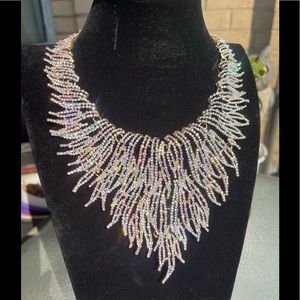New AD Rhinestone Necklace. $30.00